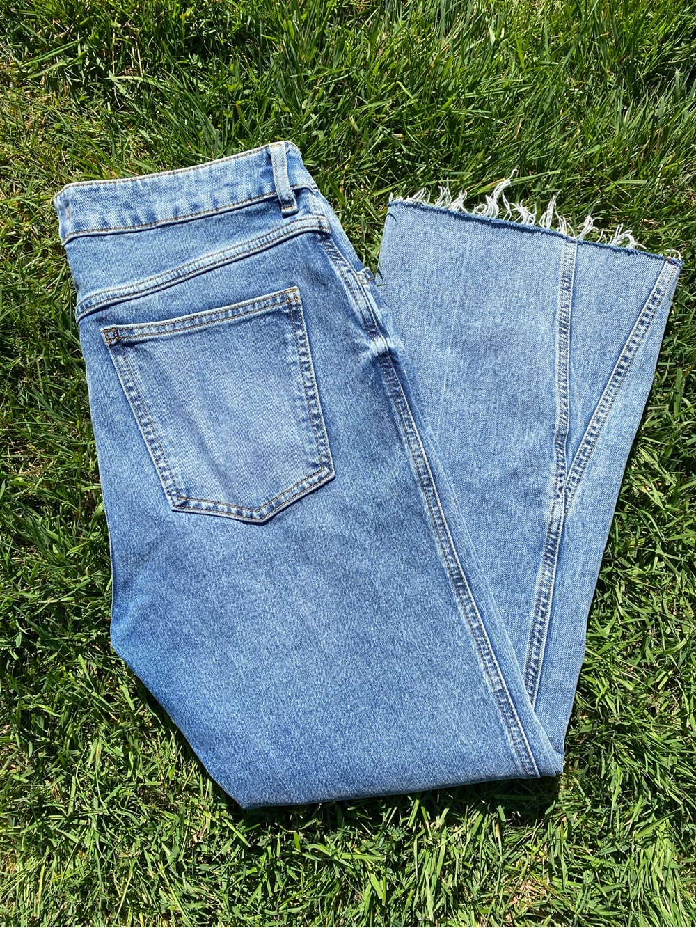 Free People Rita Crop Flare Jean